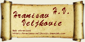 Hranisav Veljković vizit kartica